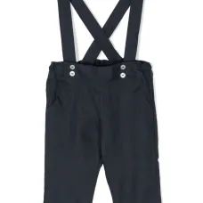 Льняной комбинезон с перекрестными бретелями