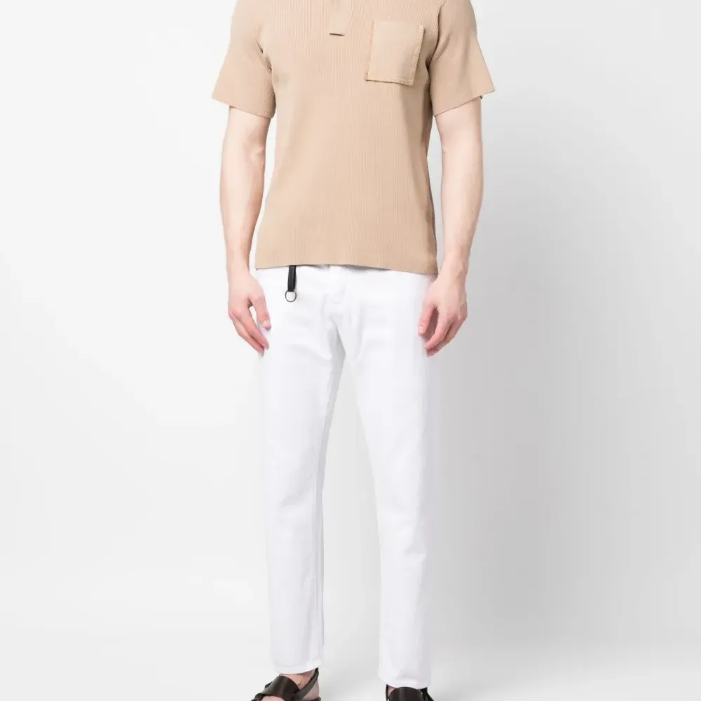 Брюки со смещенной застежкой