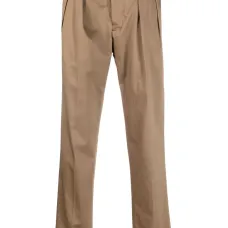 Прямые брюки со складками