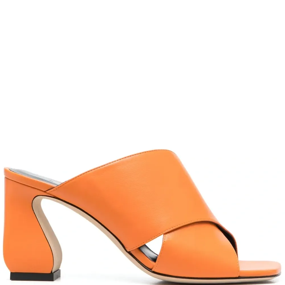 Мюли на каблуке