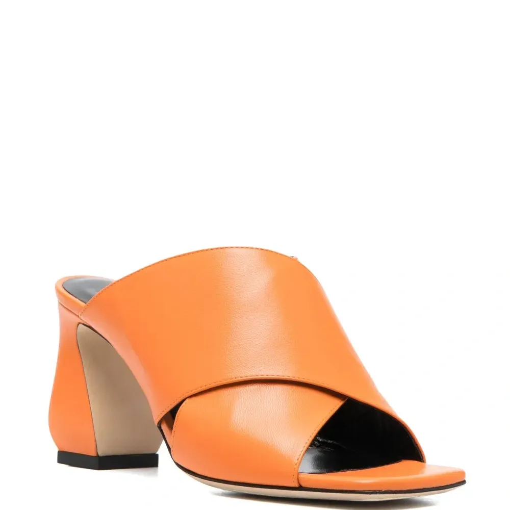 Мюли на каблуке