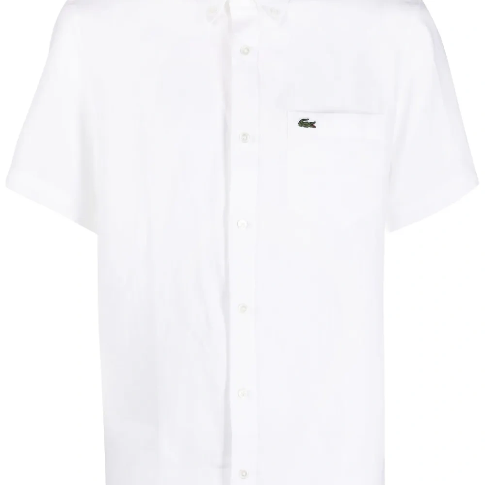 Рубашка с короткими рукавами и вышитым логотипом