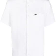 Рубашка с короткими рукавами и вышитым логотипом
