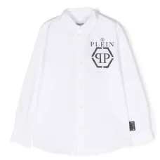 Рубашка с длинными рукавами и логотипом