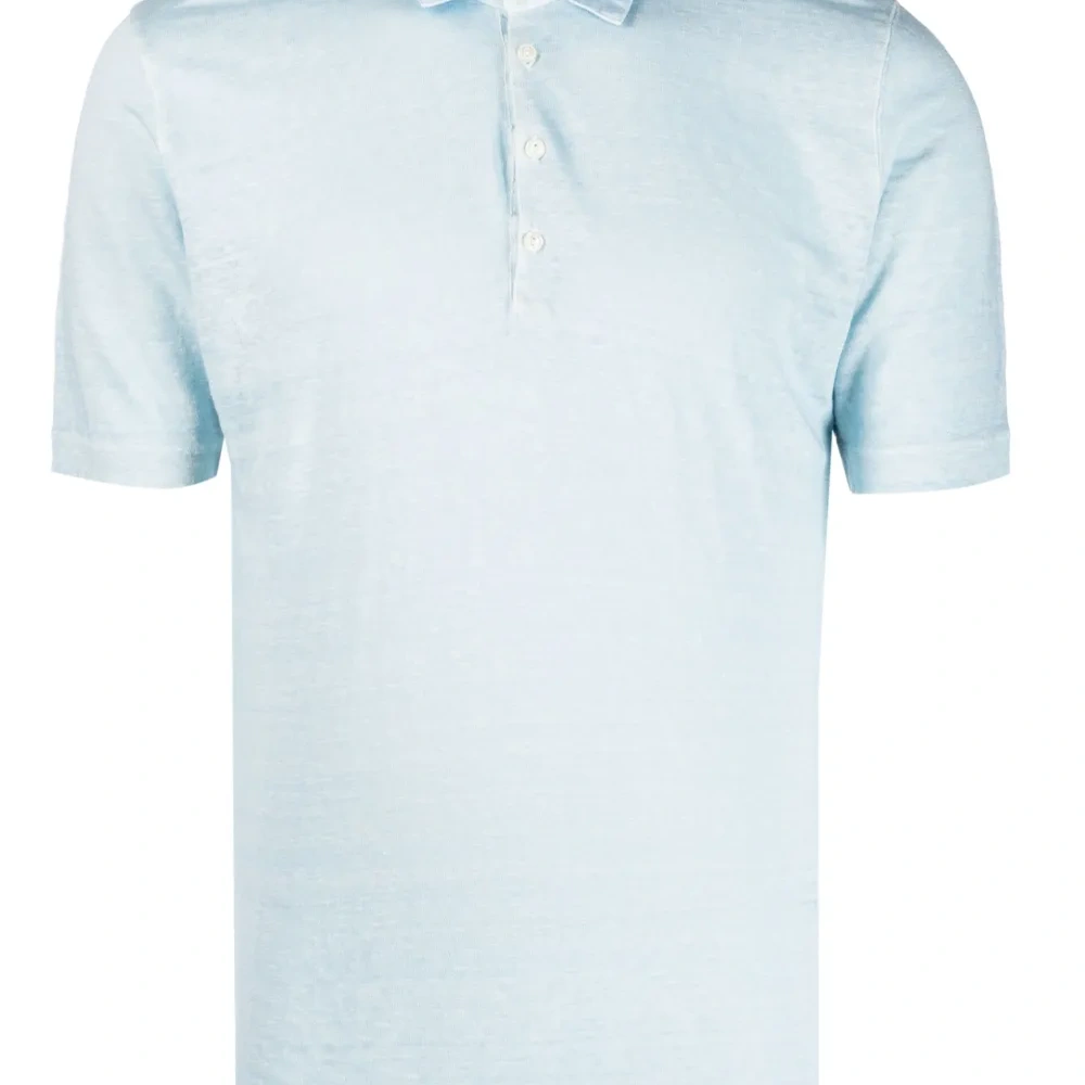 Льняная рубашка поло