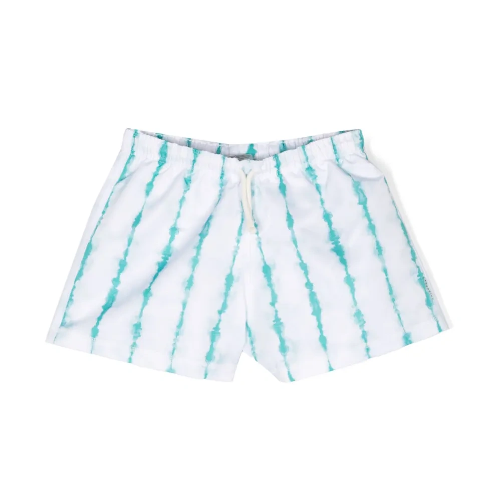 Плавки-шорты с кулиской и принтом тай-дай