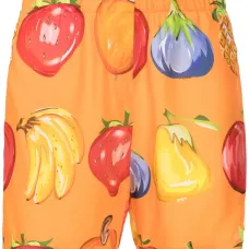 Шорты с эластичным поясом и принтом