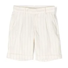 Полосатые шорты строгого кроя