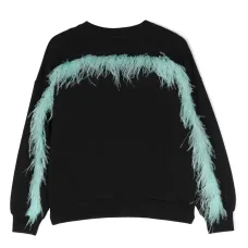 Толстовка из органического хлопка с перьями