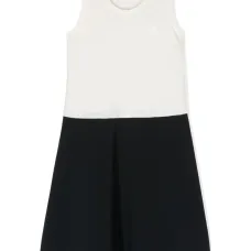 Платье с контрастной отделкой