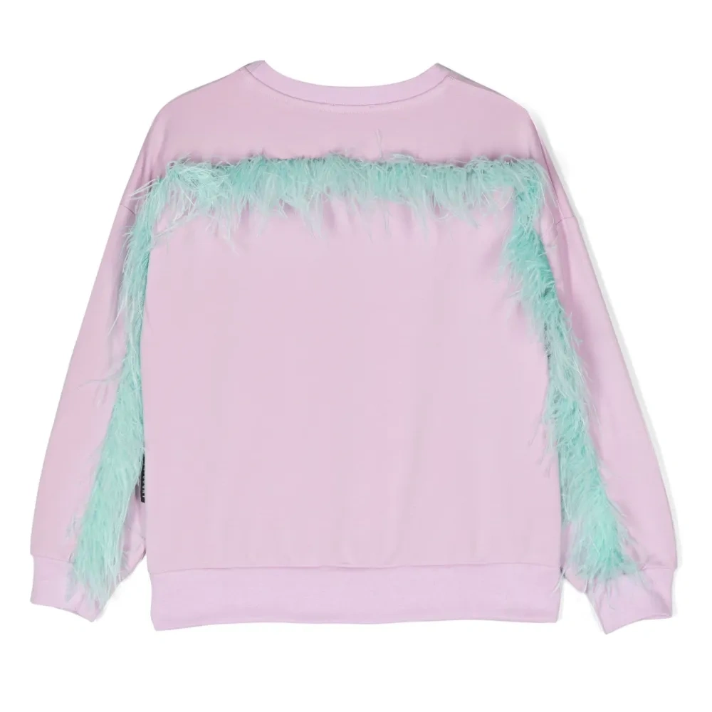 Толстовка из органического хлопка с перьями