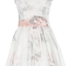 Платье из тюля с цветочным принтом