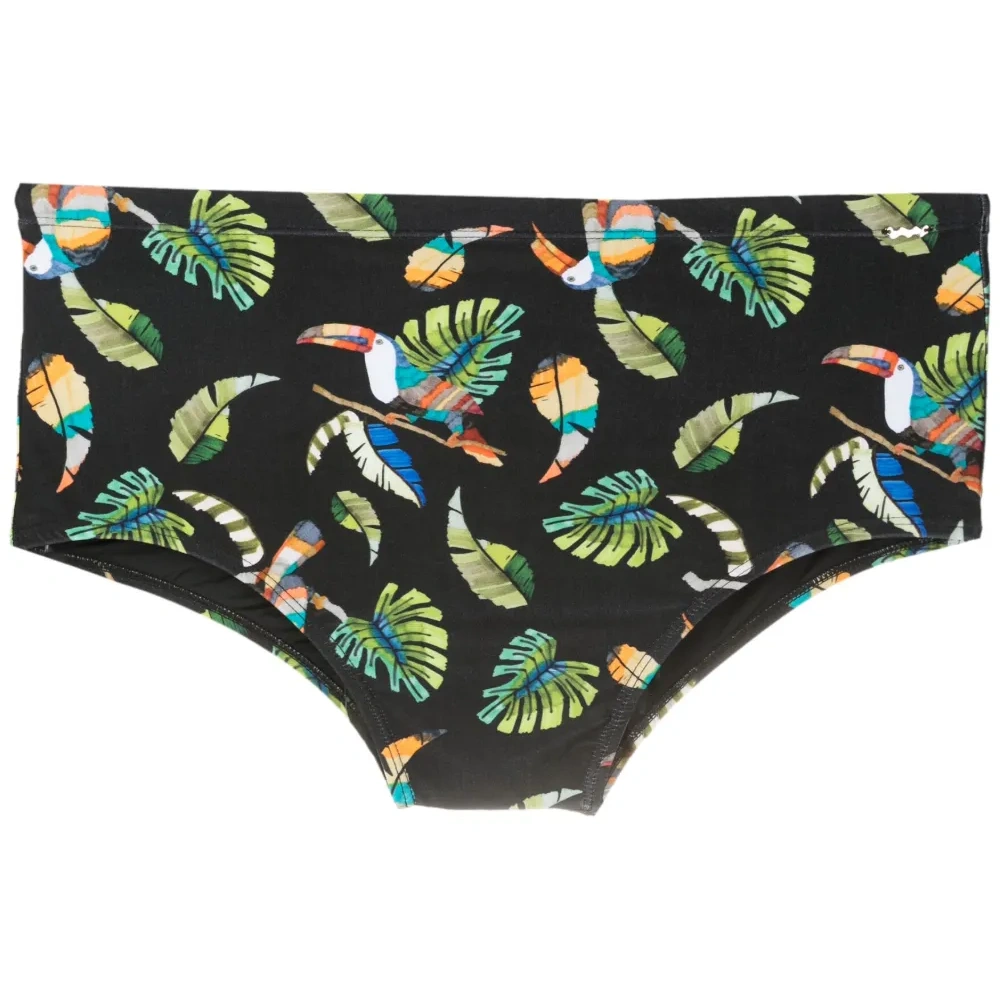 Плавки-шорты с принтом