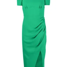 Платье миди со сборками Платье миди со сборками