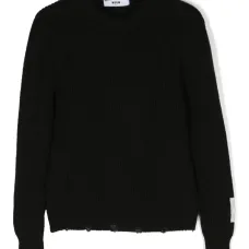 Фактурный джемпер с эффектом потертости