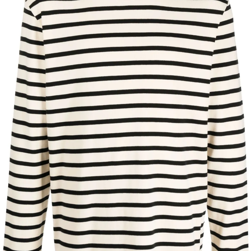 Полосатая толстовка с длинными рукавами