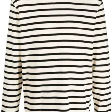 Полосатая толстовка с длинными рукавами