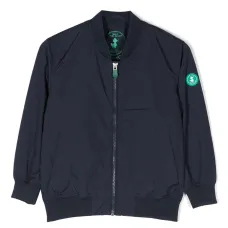 Бомбер из переработанного полиэстера с логотипом