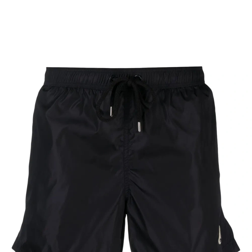 Плавки-шорты с нашивкой-логотипом