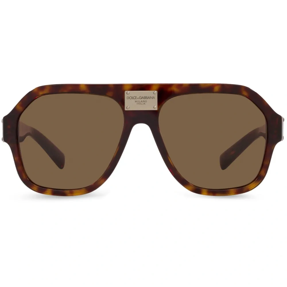 Солнцезащитные очки-пилоты черепаховой расцветки