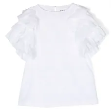 Платье мини с оборками