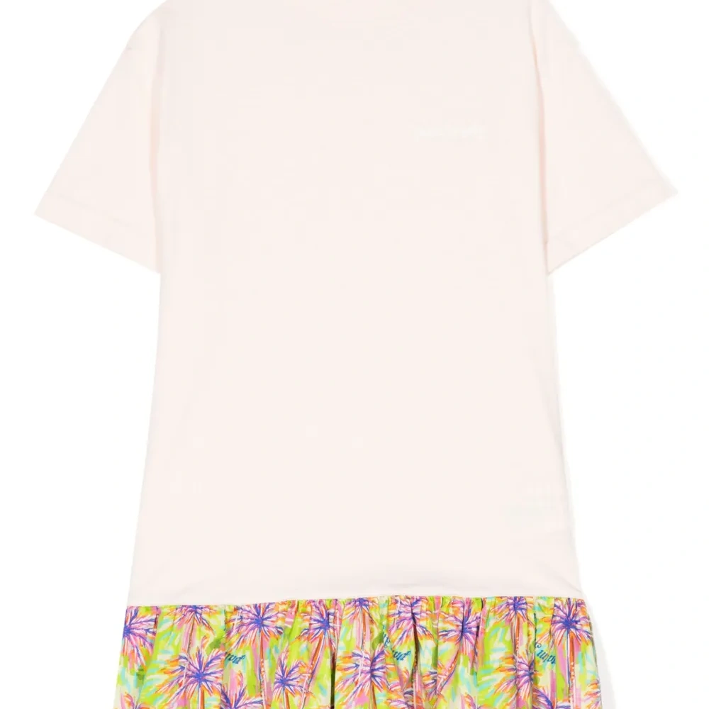 Платье с короткими рукавами и принтом