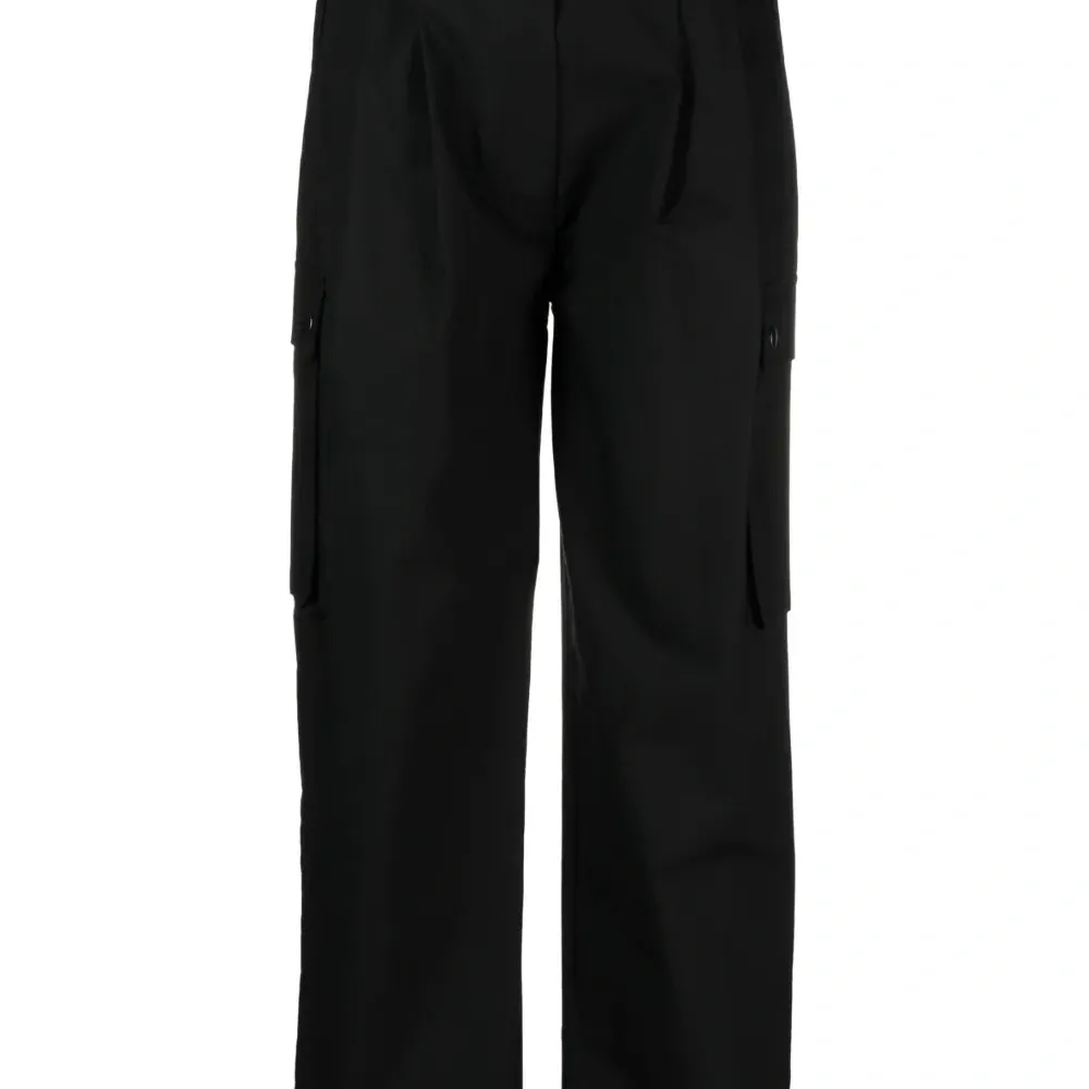 Укороченные брюки прямого кроя