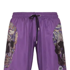 Плавки-шорты с кулиской и принтом Skull