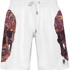 Плавки-шорты с кулиской и принтом Skull