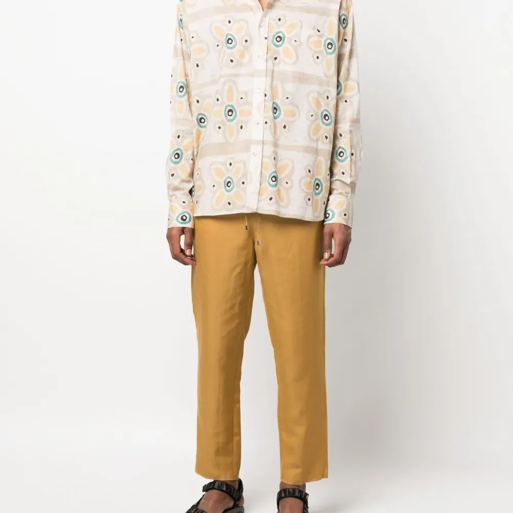 Укороченные брюки с кулиской