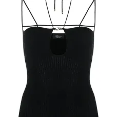 Трикотажный топ в рубчик