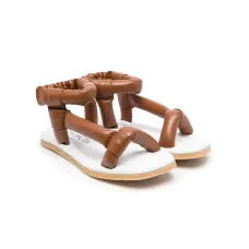 Сандалии с дутыми ремешками