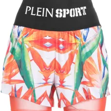 Двухслойные шорты с цветочным принтом