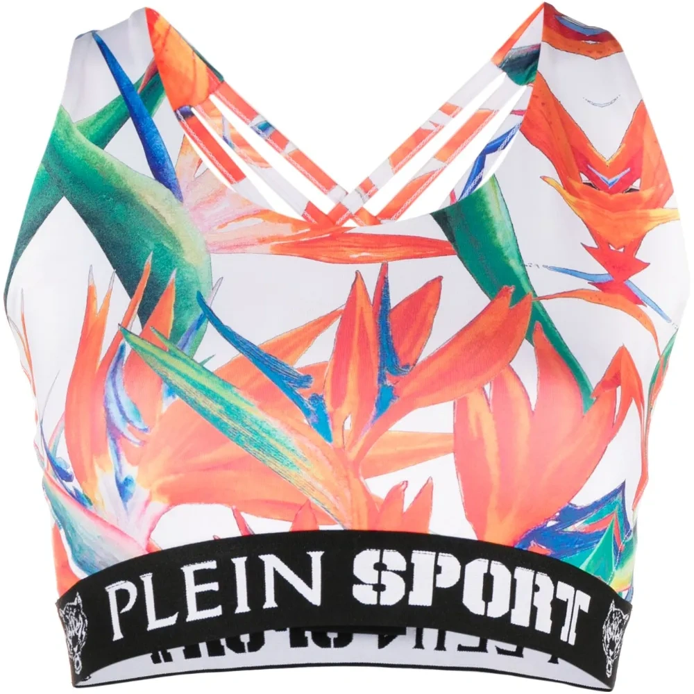 Спортивный бюстгальтер с принтом