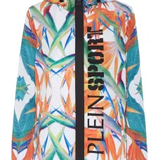 Жакет на молнии с цветочным принтом Жакет на молнии с цветочным принтом