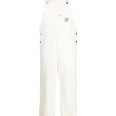 комбинезон прямого кроя с нашивкой-логотипом