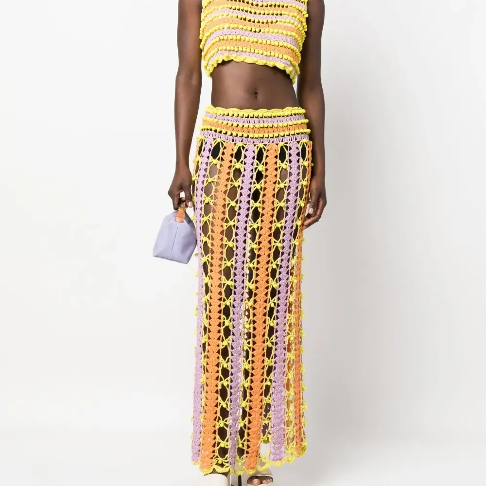 Юбка макси Argento рыхлой вязки