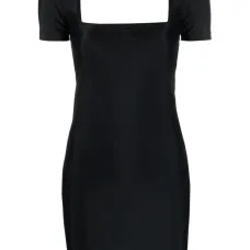 Платье мини с квадратным вырезом