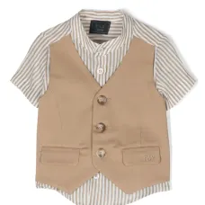 Многослойная рубашка в полоску