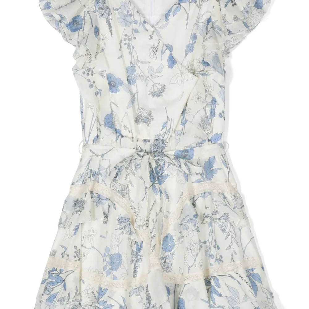 Расклешенное платье с цветочным принтом