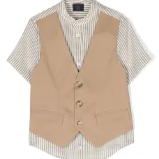 Многослойная рубашка в полоску