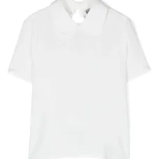 Рубашка из смесового шелка с закругленным воротником Рубашка из смесового шелка с закругленным воротником