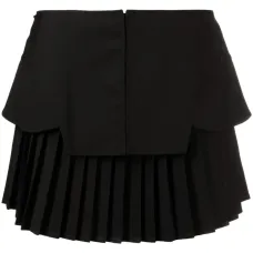 Юбка мини со складками