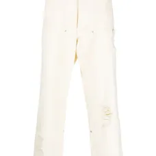 Джинсы свободного кроя с прорезями Джинсы свободного кроя с прорезями