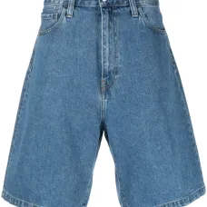 Джинсовые шорты с логотипом Джинсовые шорты с логотипом