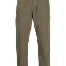 Прямые брюки с вышитым логотипом