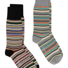 Комплект из двух пар носков в полоску