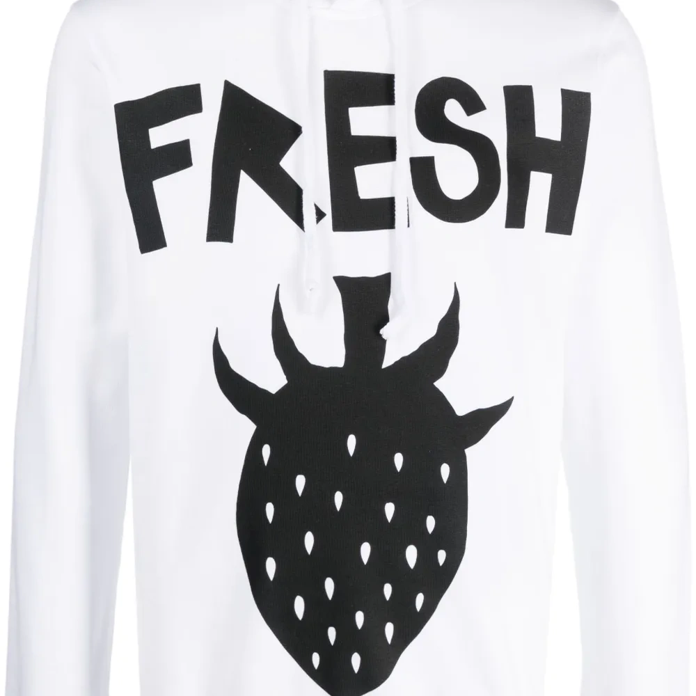 Худи с кулиской и графичным принтом