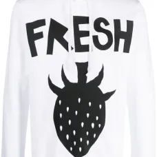 Худи с кулиской и графичным принтом