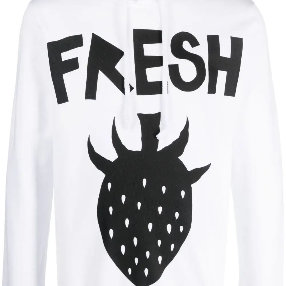 Худи с кулиской и графичным принтом